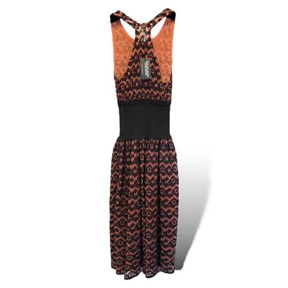 ALAÏA PARIS Orange/Coral & Black STUNNING Crochet Dress - Picture 11 of 13